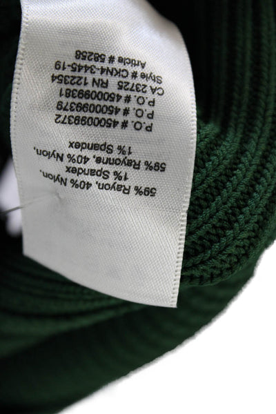 Wilfred Womens Cropped Tank Green Mock Neck Size S