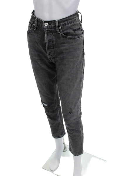 Citizens of Humanity Women Dark Gray Ankle Cropped Jeans Mid Rise Size 26