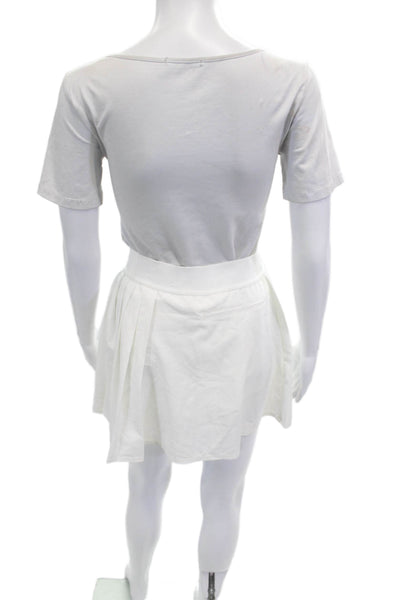 Lacoste Sport Womens Mini Pleated Skort White Size 34