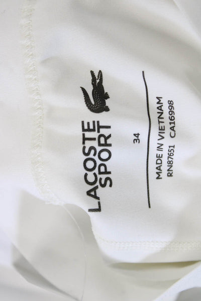 Lacoste Sport Womens Mini Pleated Skort White Size 34