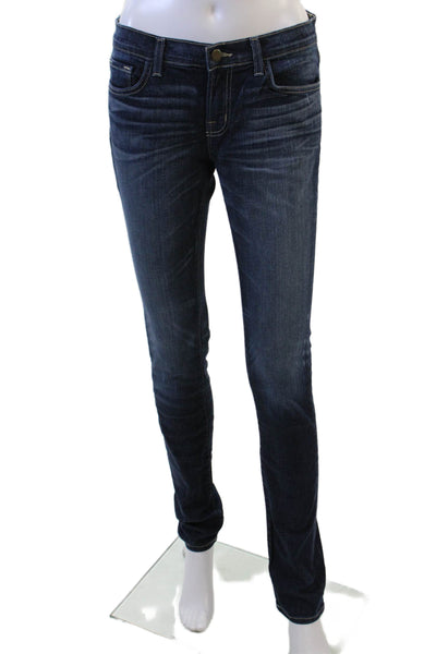 J Brand Womens Skinny Jeans Dark Blue Size 27