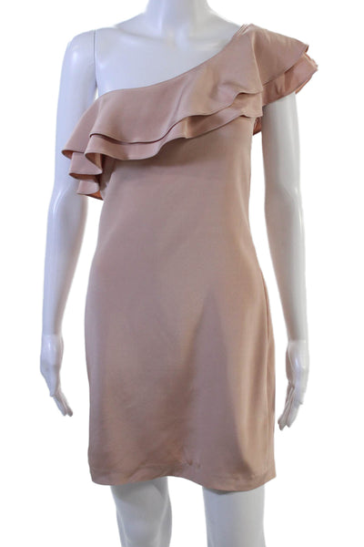 Marley Womens Sheath Dress Beige 100% Silk Short Zip Size S