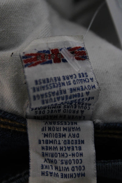 Hudson Unisex Straight Jeans Blue Low Rise 30in Inseam Size 28