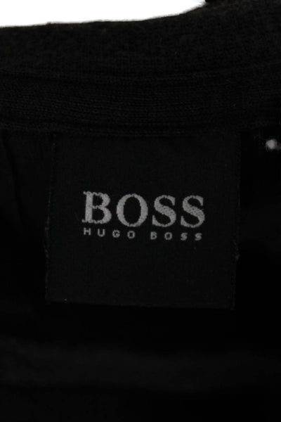 Boss Hugo Boss Mens Black Long Sleeve Cotton T-Shirt Size L