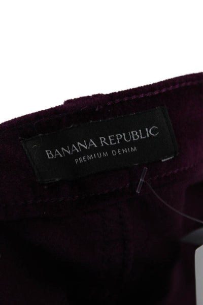 Banana Republic Unisex Purple Velvet Cropped Pants Size 32