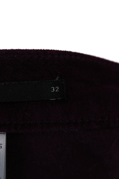 Banana Republic Unisex Purple Velvet Cropped Pants Size 32