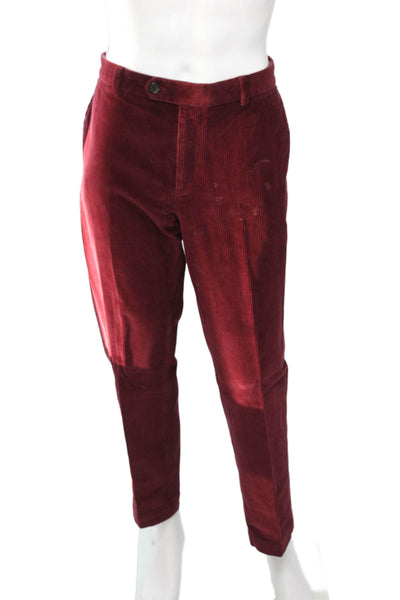 Brooks Brothers Mens Red Cotton Dress Pants Size 36