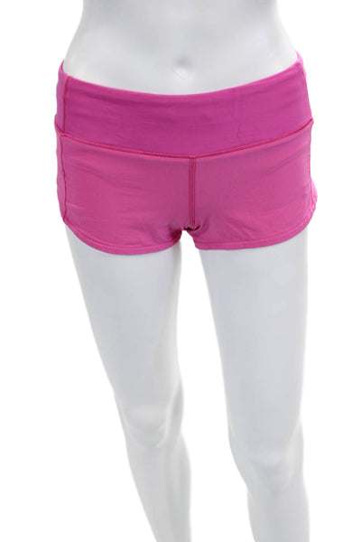 Lululemon Women Shorts Pink Nylon Zip Size 0