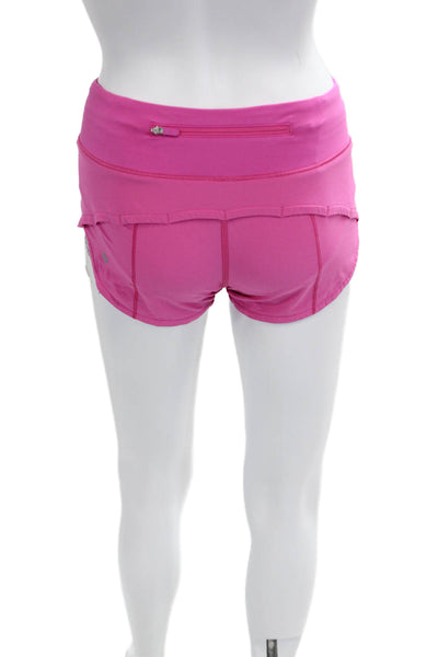Lululemon Women Shorts Pink Nylon Zip Size 0