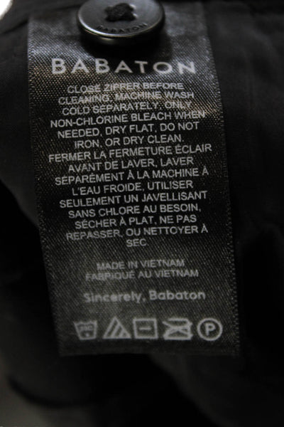 Babaton Women Ankle Cropped Dress Pants Black PU Size 00