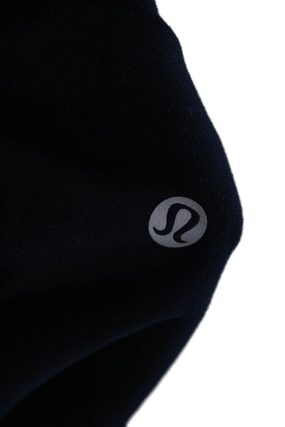 Lululemon Women Capri Cropped Dark Blue Nylon Leggings Size 4