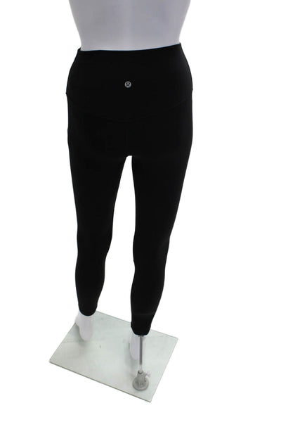 Lululemon Womens Ankle Capri Cropped Camo Leggings Black Size 4