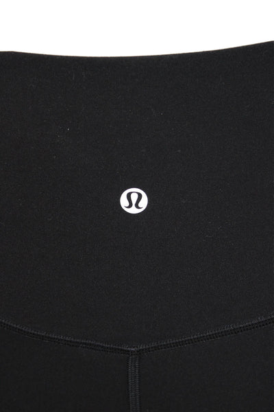 Lululemon Womens Ankle Capri Cropped Camo Leggings Black Size 4