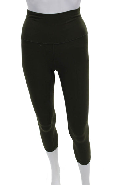 Lululemon Womens Ankle Capri Cropped Camo Leggings Black Size 4