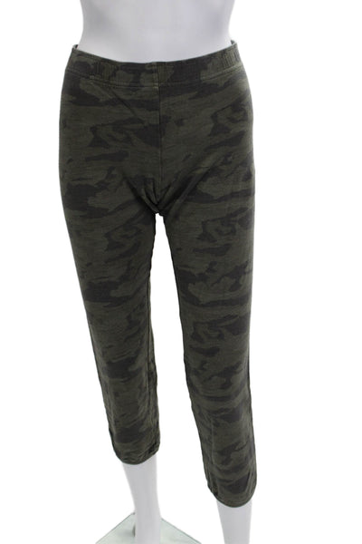 Lululemon Womens Ankle Capri Cropped Camo Leggings Black Size 4