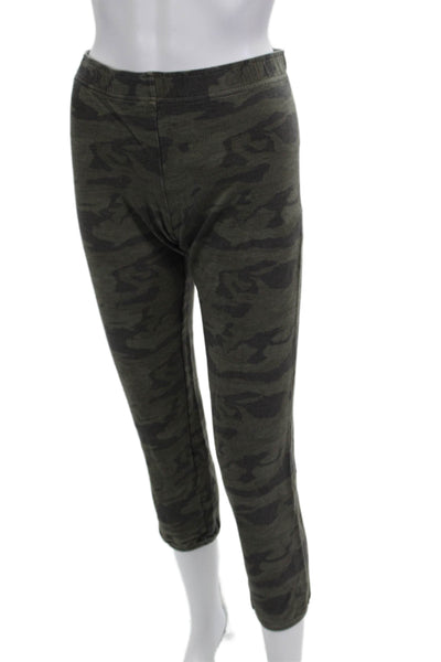 Lululemon Womens Ankle Capri Cropped Camo Leggings Black Size 4