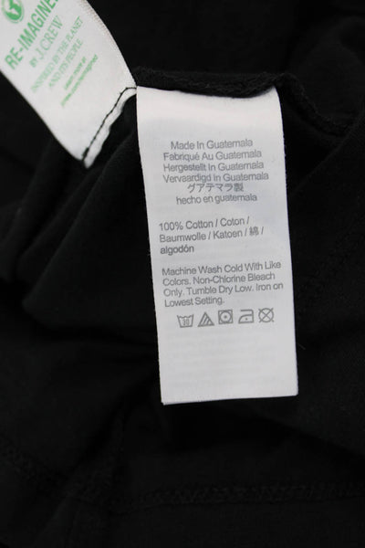 J Crew Womens Black Cotton Turtleneck Long Sleeve Basic Top Size XS