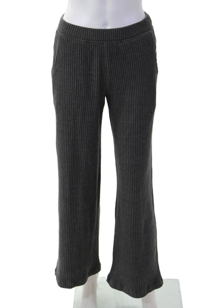 Velvet Womens Dark Gray Striped Sweatpants 90s Size XS