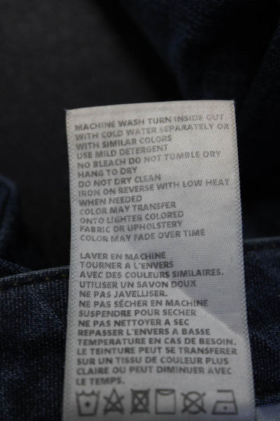L'Agence Women Ankle Skinny Jeans Dark Blue High Rise Button Fly Size 29