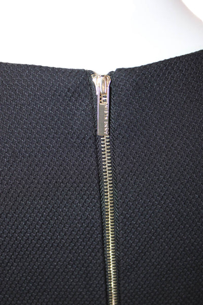 Anne Klein Women Sheath Dress Black Sleeveless Zip Size 8