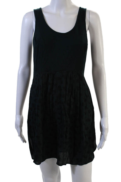 Seraphine Womens Black Maternity Mini Tank Dress Sleeveless Button Size S