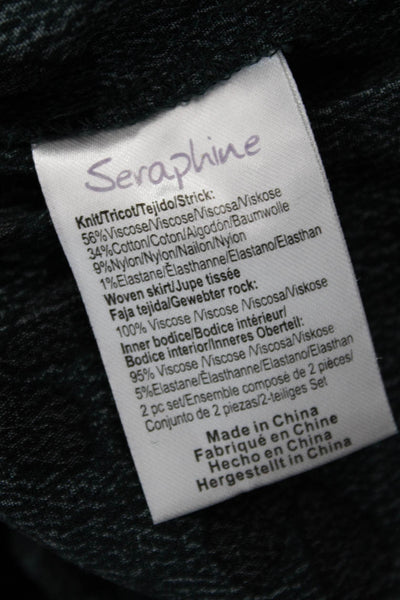 Seraphine Womens Black Maternity Mini Tank Dress Sleeveless Button Size S