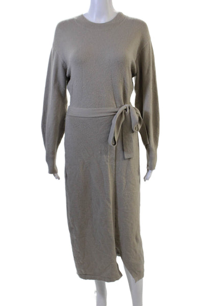 Other Stories Women Sweater Dress Beige Long Sleeve Size XS