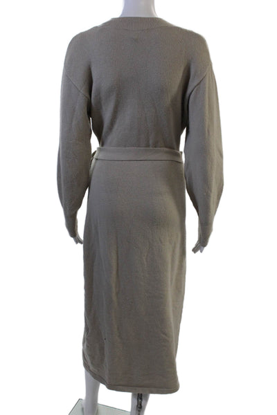Other Stories Women Sweater Dress Beige Long Sleeve Size XS