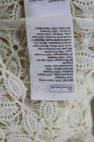 Stockholm Atelier & Other Stories Women Boho High Neck Blouse Beige Size 0