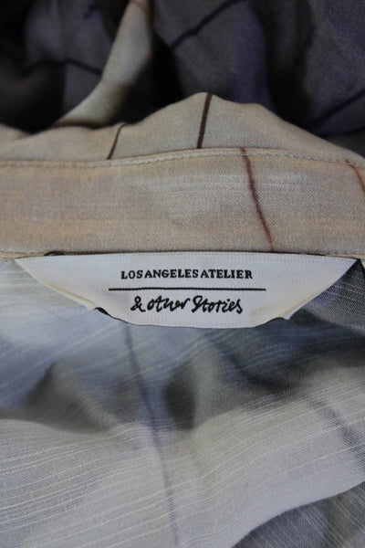 Los Angeles Atelier + Other Stories Women Cropped Blouse Beige Size 4