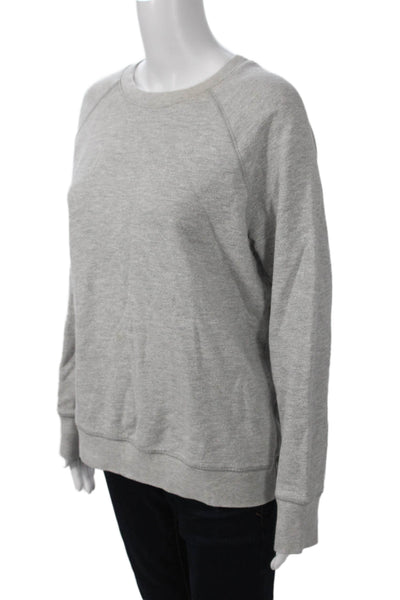 Sundry Womens Pullover Sweatshirt Gray Crew Neck Long Sleeve Size 2