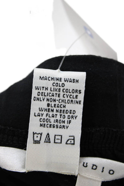 Max Studio Women Harem Pants Black Drawstring Viscose Spandex Size L
