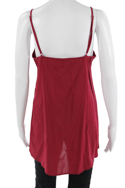 For Love & Lemons Womens Red V Neck Sleeveless Camisole Boho Size S