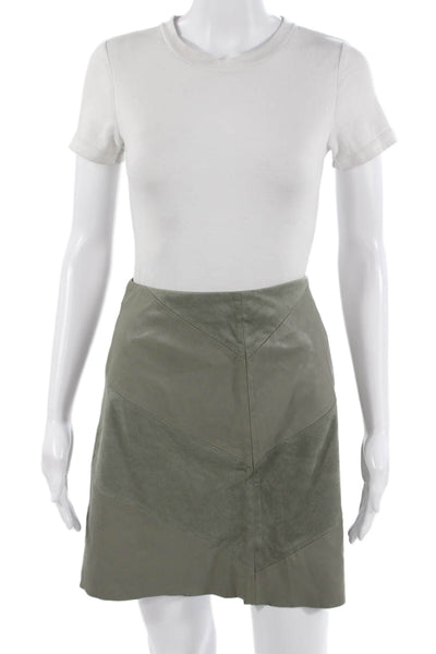 Zara Women A-Line Mini Skirt Gray Size S