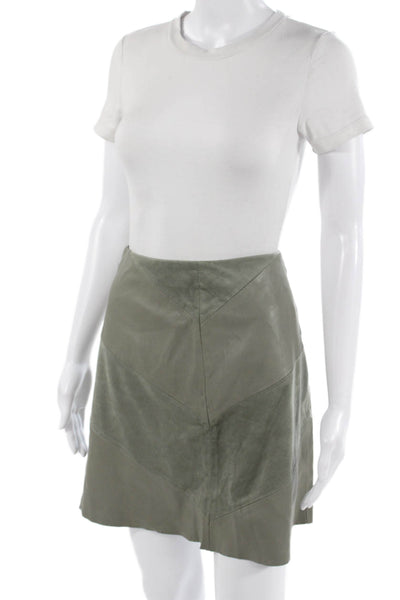 Zara Women A-Line Mini Skirt Gray Size S