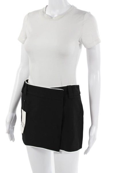 Zara Womens Mini Skort Black Polyester Size S
