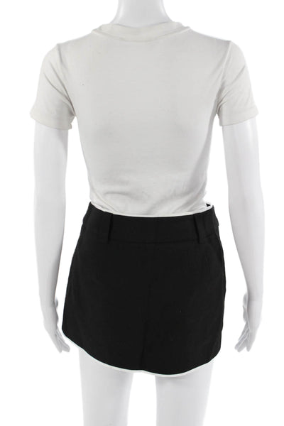 Zara Womens Mini Skort Black Polyester Size S