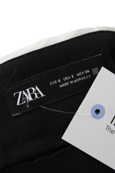 Zara Womens Mini Skort Black Polyester Size S