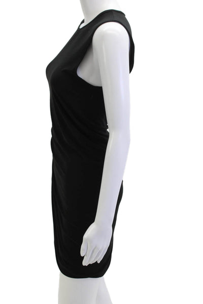 Wilfred Women Bodycon Mini Black Sleeveless Crew Neck Mid-Calf Dress Size M