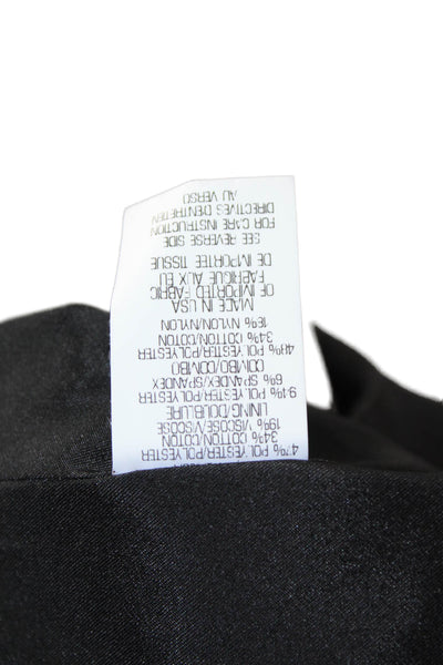 Theory Womens Embroidered Two Button Long Sleeve Lined Blazer Black Size 4