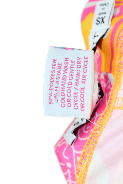 Gretchen Scott Women Straight Pencil Floral Orange Skort Size XS