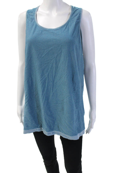 Lululemon Womens Blue Nylon Sleeveless Round Neck Basic Tank Size S