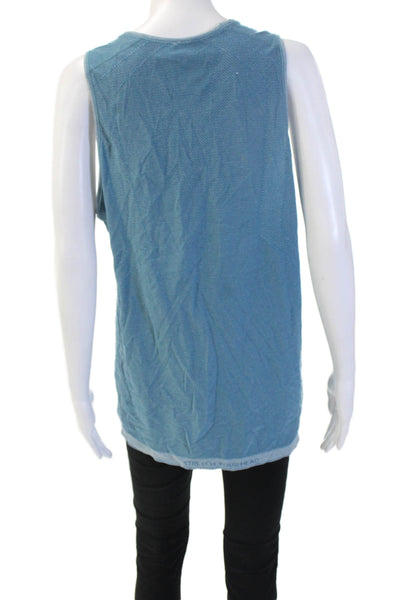 Lululemon Womens Blue Nylon Sleeveless Round Neck Basic Tank Size S