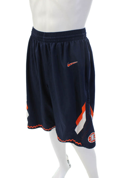 Nike Mens Sweat Shorts Dark Blue College 100% Polyester Size M