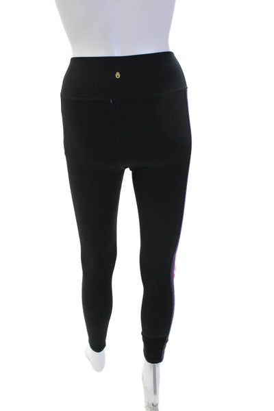 Spiritual Gangster Womens Black Ankle Jeggings Striped Size XS