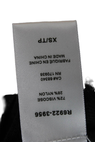 Renuar Women Cardigan Black V-Neck Button Long Sleeve 72% Viscose Size XS