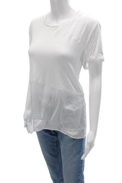 Renuar Women Basic White T-Shirt Crew Neck Short Sleeve Size 2XL