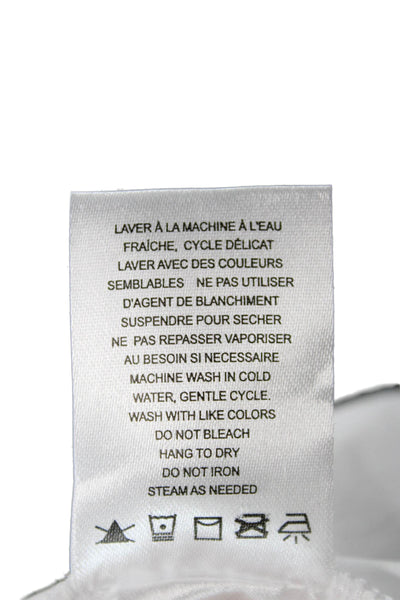 Renuar Womens Basic White Crew Neck Short Sleeve T-Shirt Polyester Size XL