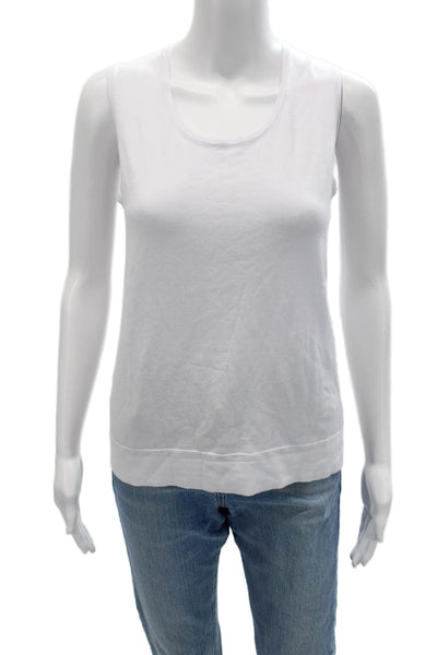 Renuar Women Cardigan V-Neck Button Long Sleeve White Size L