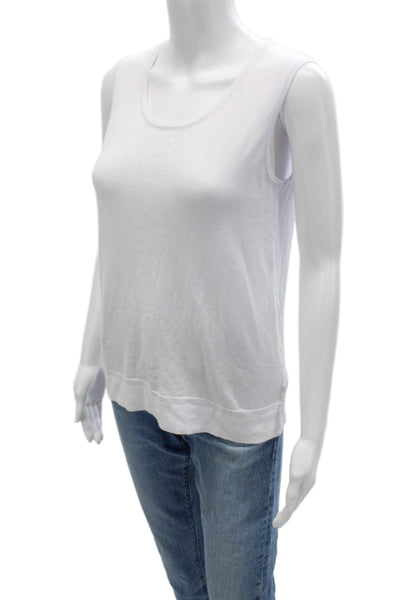 Renuar Women Cardigan Vest White V Neck Button Long Sleeve Size S